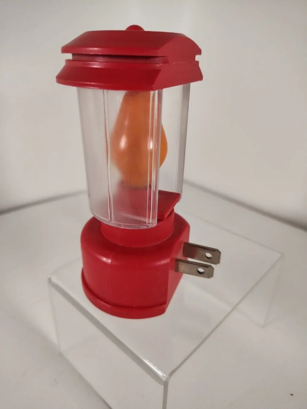 Super Rare Vtg Coleman Red Plug In Night Light WORKS